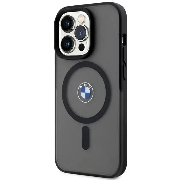 Кейс BMW IML Signature MagSafe за iPhone 15 Pro черен