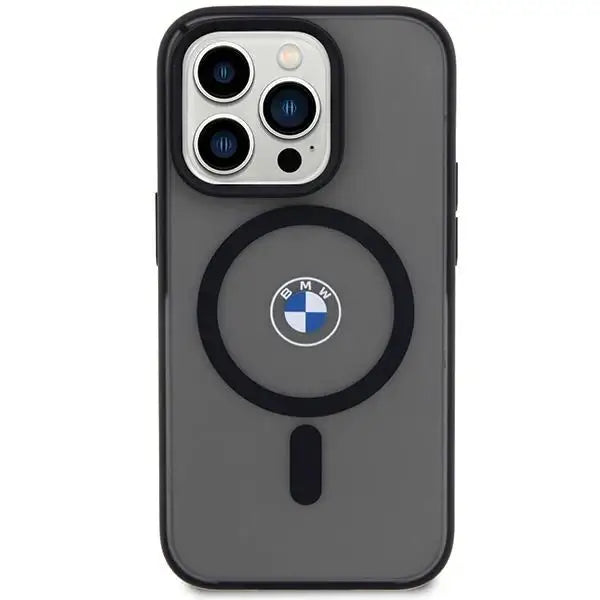 Кейс BMW IML Signature MagSafe за iPhone 15 Pro черен