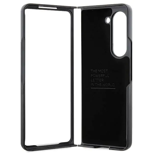 Кейс BMW Leather Carbon за Samsung Galaxy Z Fold5 черен