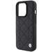 Кейс BMW Leather Quilted за iPhone 15 Pro черен