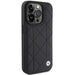 Кейс BMW Leather Quilted за iPhone 15 Pro Max черен