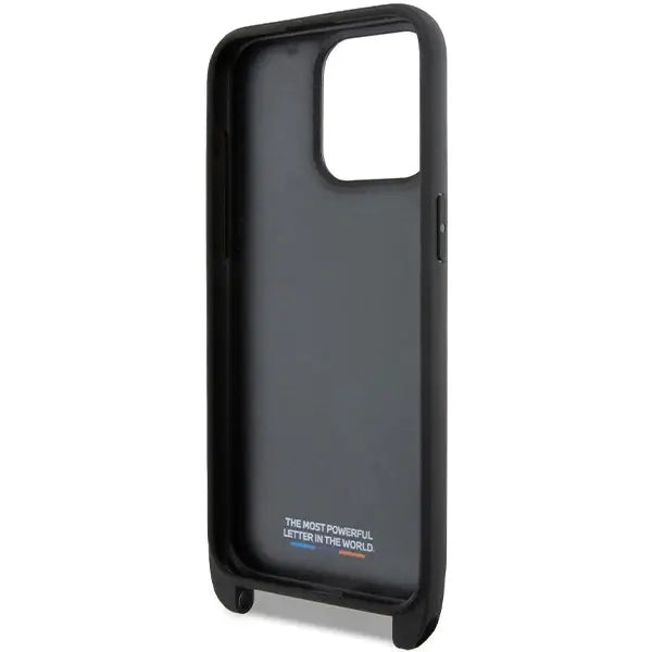 Кейс BMW M Edition Carbon Stripe & Strap за iPhone 15