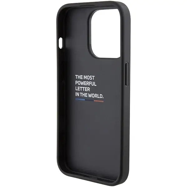 Кейс BMW M Grip Stand Bicolor за iPhone 15 Pro тъмносин