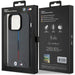 Кейс BMW M Quilted Tricolor MagSafe за iPhone 15 Pro сив