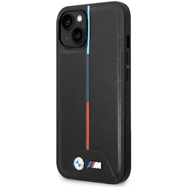 Кейс BMW M Quilted Tricolor за iPhone 15 / 14 13 черен