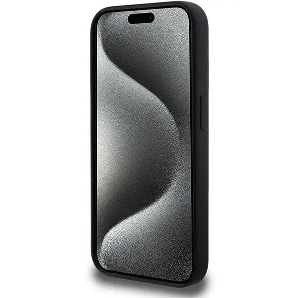 Кейс BMW M Silicone Pattern MagSafe за iPhone 15 Pro черен