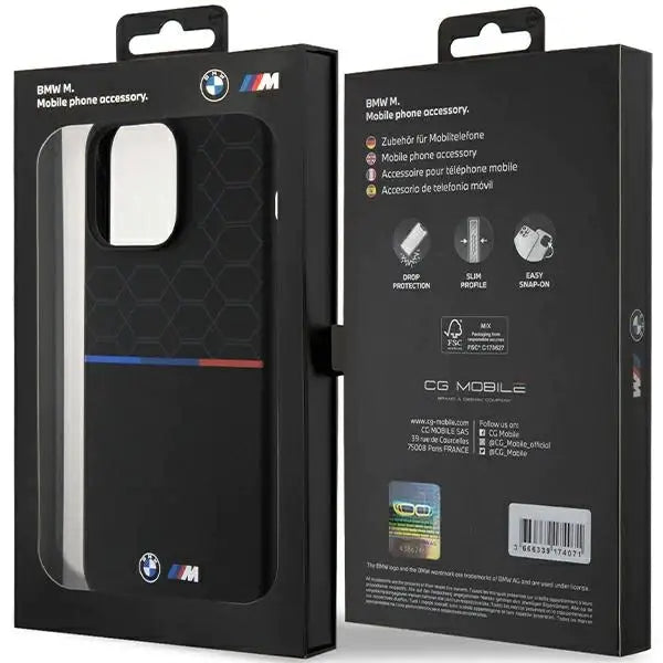 Кейс BMW M Silicone Pattern MagSafe за iPhone 15 Pro