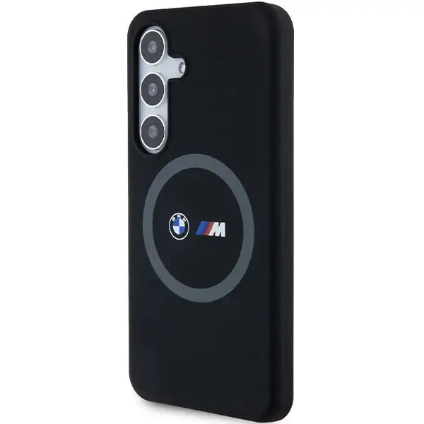 Кейс BMW M Silicone Printed Ring MagSafe за Samsung