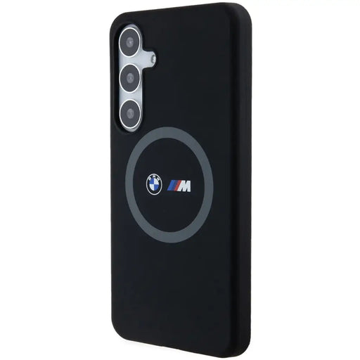 Кейс BMW M Silicone Printed Ring MagSafe за Samsung