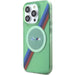 Кейс BMW M Tricolor Stripes MagSafe за iPhone 15 Pro зелен