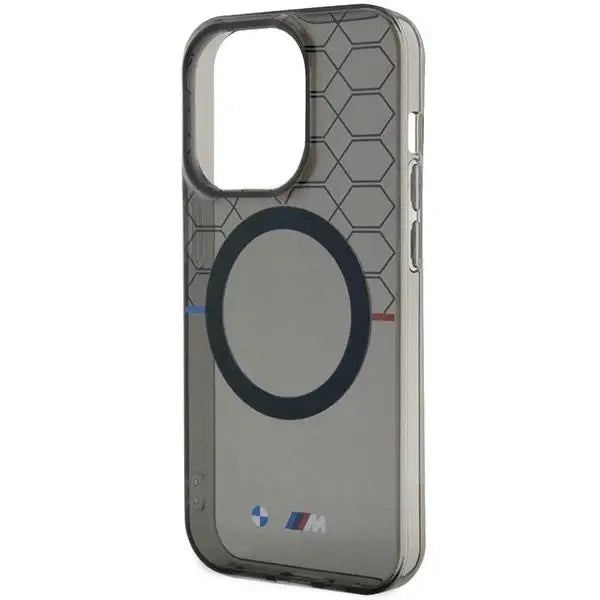 Кейс BMW Pattern MagSafe за iPhone 13 Pro Max сив