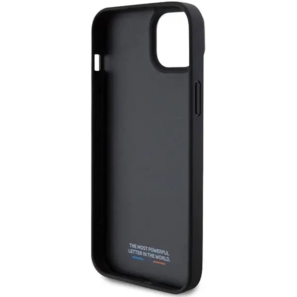 Кейс BMW Perforated Tricolor Line за iPhone 15 Plus