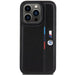 Кейс BMW Perforated Tricolor Line за iPhone 15 Pro Max черен