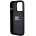 Кейс BMW Quilted Tricolor MagSafe за iPhone 15 Pro черен