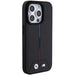Кейс BMW Quilted Tricolor MagSafe за iPhone 15 Pro черен