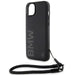 Кейс BMW Signature Leather Wordmark Cord за iPhone 15