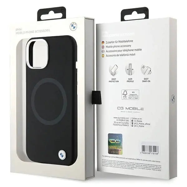 Кейс BMW Signature Liquid Silicone MagSafe за iPhone