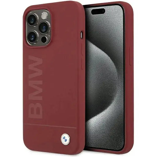 Кейс BMW Silicone Big Logo MagSafe за iPhone 15 Pro