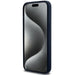 Кейс BMW Silicone Metal Logo за iPhone 15 Pro Max тъмносин