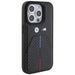 Кейс BMW Stamped Tricolor Stripe за iPhone 15 Pro черен