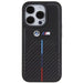 Кейс BMW Stamped Tricolor Stripe за iPhone 15 Pro черен