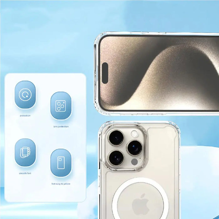 Кейс Clear Corner Case MagSafe заiPhone 16 Pro Max прозрачен