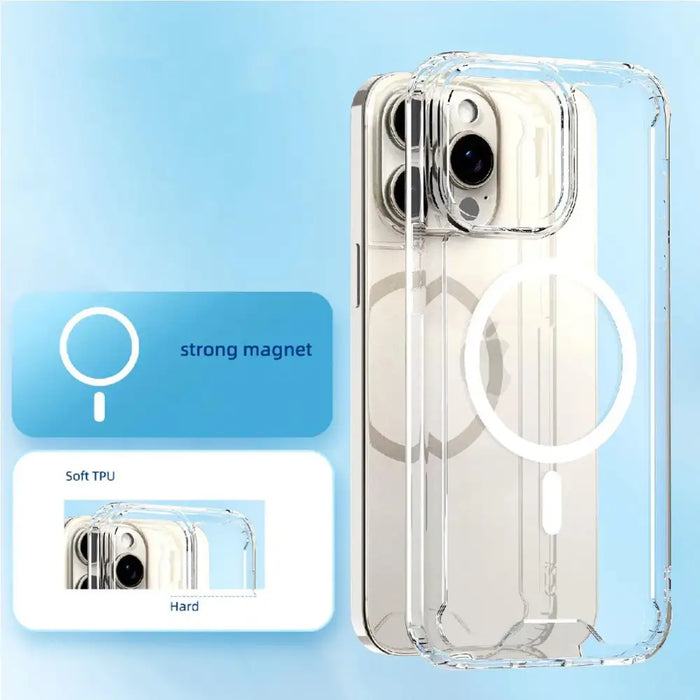 Кейс Clear Corner Case MagSafe заiPhone 16 прозрачен