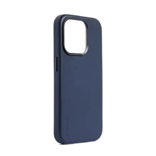 Кейс Decoded Leather Case MagSafe за iPhone 15 Pro тъмносин