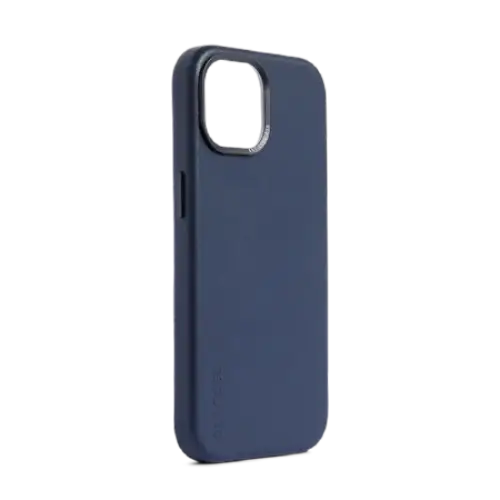 Кейс Decoded Leather Case MagSafe за iPhone 15 тъмносин