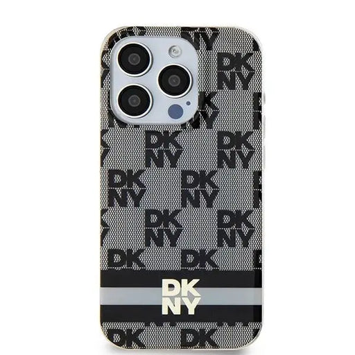 Кейс DKNY IML Checkered Mono Pattern & Printed Stripes