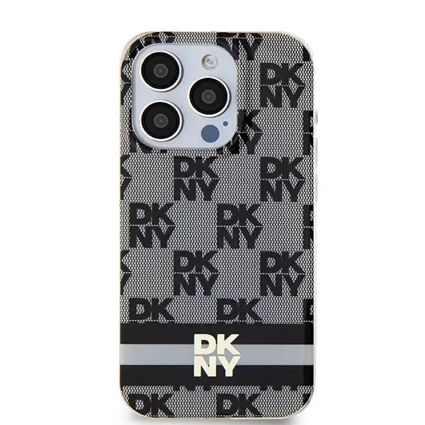 Кейс DKNY IML Checkered Mono Pattern & Printed Stripes