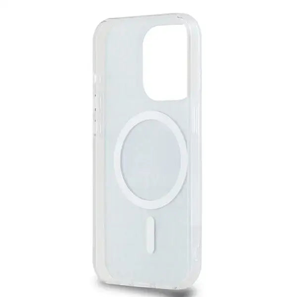 Кейс DKNY IML Mono & Stripe MagSafe за iPhone 15 Pro Max син