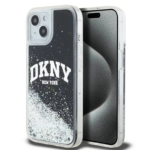 Кейс DKNY Liquid Glitter Big Logo за iPhone 15 / 14