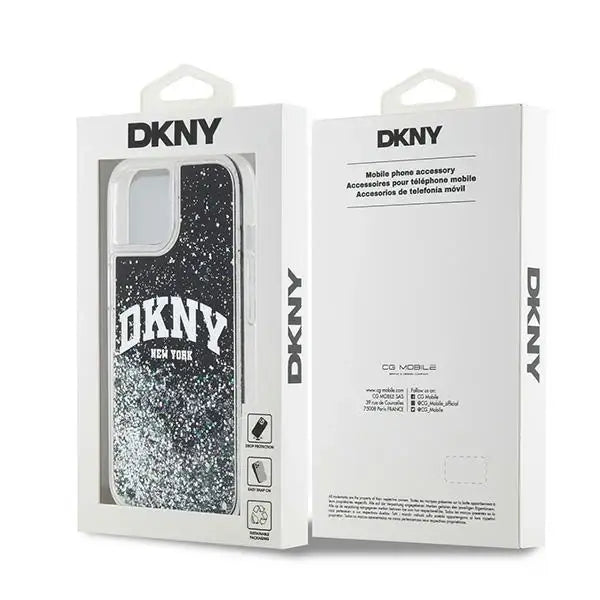 Кейс DKNY Liquid Glitter Big Logo за iPhone 15 Plus