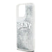 Кейс DKNY Liquid Glitter Big Logo за iPhone 15 Pro бял
