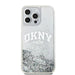 Кейс DKNY Liquid Glitter Big Logo за iPhone 15 Pro бял