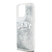 Кейс DKNY Liquid Glitter Big Logo за iPhone 15 Pro Max бял