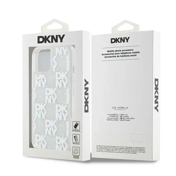 Кейс DKNY Liquid Glitter Multilogo за iPhone 15 / 14