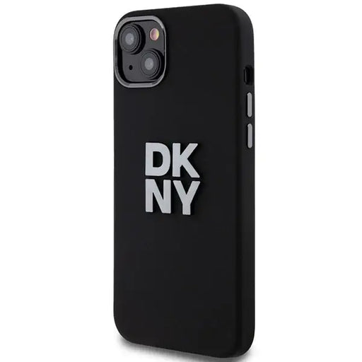 Кейс DKNY Liquid Silicone Metal Logo за iPhone 15