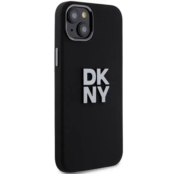 Кейс DKNY Liquid Silicone Metal Logo за iPhone 15