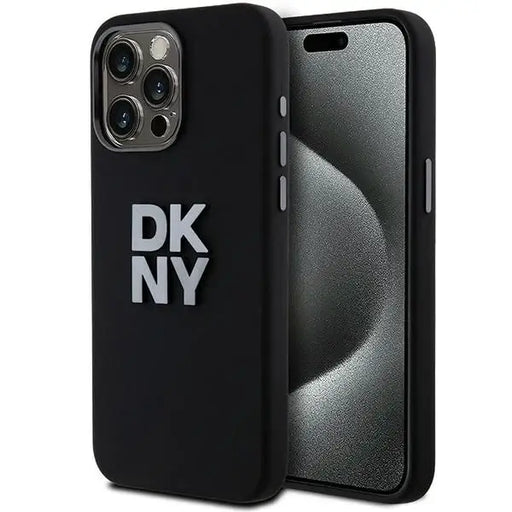 Кейс DKNY Liquid Silicone Metal Logo за iPhone 15 Pro