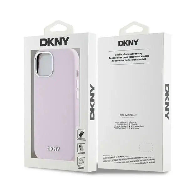 Кейс DKNY Liquid Silicone Small Metal Logo MagSafe