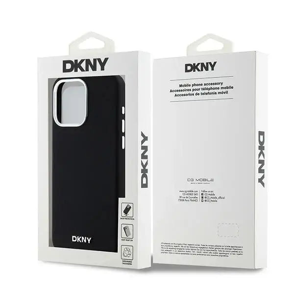 Кейс DKNY Liquid Silicone Small Metal Logo MagSafe
