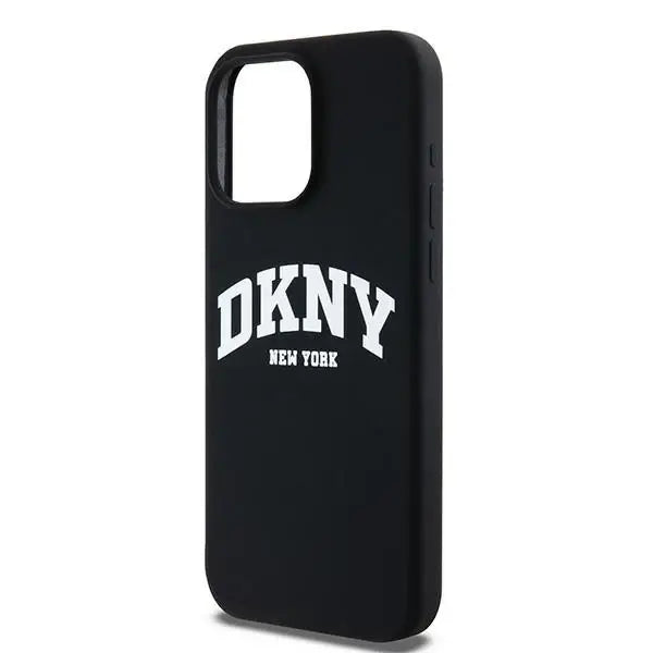 Кейс DKNY Liquid Silicone White Printed Logo MagSafe