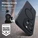 Кейс ESR Cloud Halolock MagSafe за iPhone 15 Pro Max черен