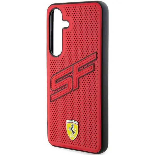 Кейс Ferrari Big SF Perforated за Samsung Galaxy S24 червен