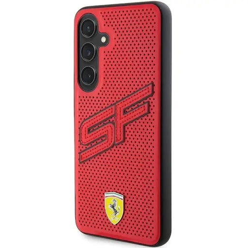 Кейс Ferrari Big SF Perforated за Samsung Galaxy S24 червен