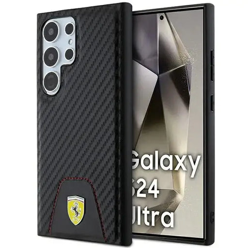 Кейс Ferrari Carbon Stitched Bottom за Samsung Galaxy