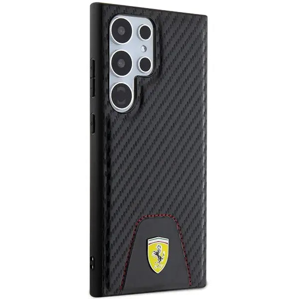 Кейс Ferrari Carbon Stitched Bottom за Samsung Galaxy