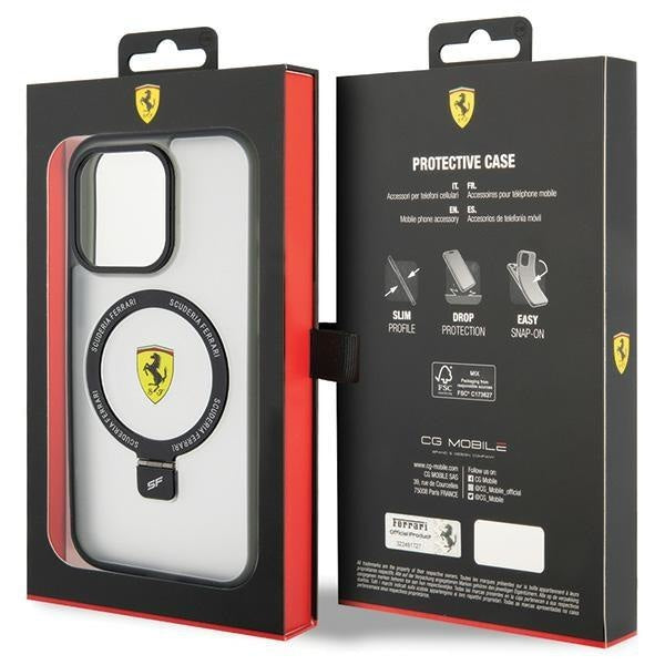 Кейс Ferrari FEHMP15LUSCAH за iPhone 15 Pro 6.1 прозрачен